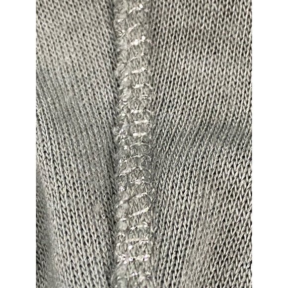 Free For Humanity Size Small Lightweight Sweater Top Metallic Trim Long Sleeves - Picture 4 of 16